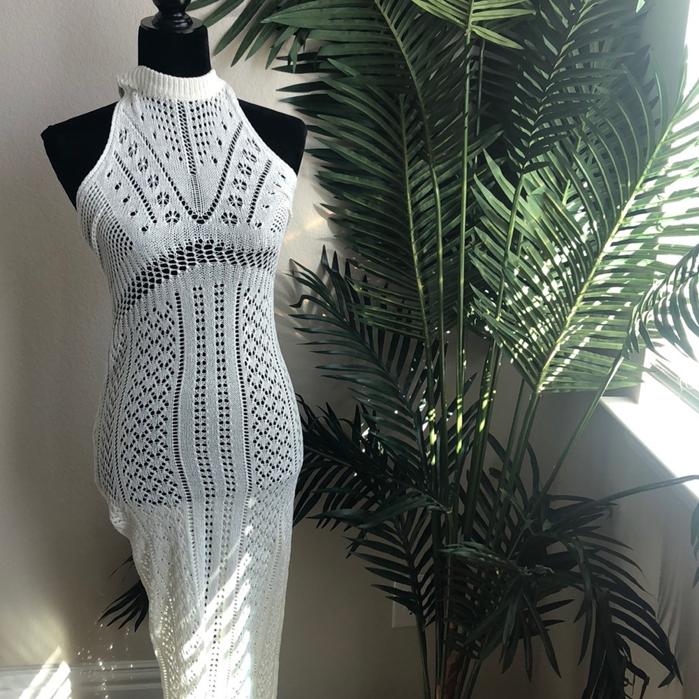 Crochet beach cover up dress ✨